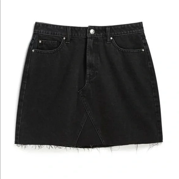 Primark Skirts Primark Black Denim Mini Skirt Poshmark